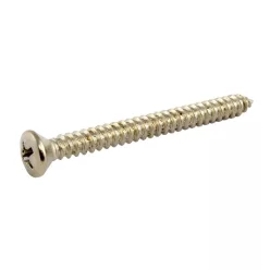   GS0005B01 Allparts  bulk pack of neck plate screws, nickel, 50pcs