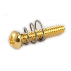   GS0007002ASM Allparts  single coil pickup screw and spring, gold, 8pcs