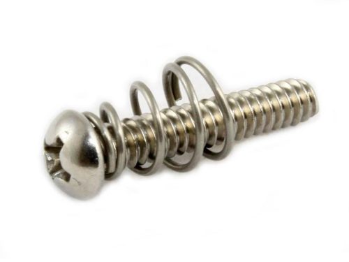 GS0007005ASM Allparts  single-coil pickup screw and spring, steel, 8pcs