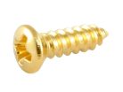 GS0050002 Allparts  Gibson® size pickguard screws, gold, 20pcs