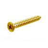 GS3364B02 Allparts  bulk pack of 1-inch bridge mounting screws, gold, 50pcs