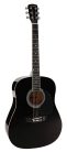 GSD-60-BK Nashville  dreadnought guitar, diecast machine heads, black