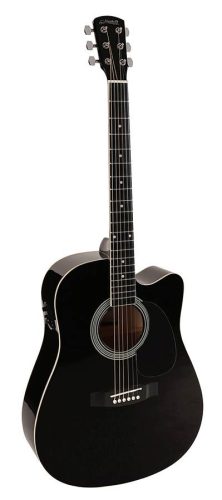 GSD-60-CEBK Nashville  dreadnought guitar, diecast machine heads, cutaway, active EQ, bla