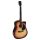 GSD-60-CESB Nashville  dreadnought guitar, diecast machine heads, cutaway, active EQ, sun