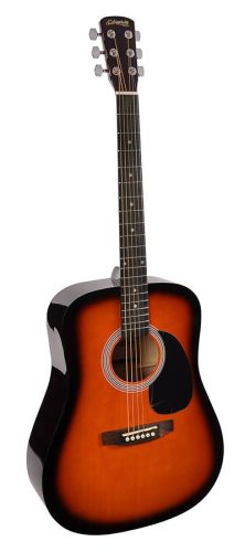 GSD-60-SB Nashville  dreadnought guitar, S.American roupana fb & bridge, diecast machine heads, sunburst