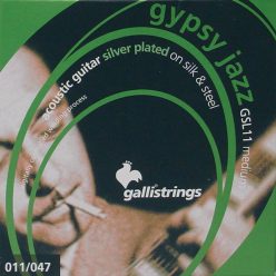   GSL-11 Galli Gypsy Jazz string set acoustic, silk & steel roundwound, medium, 011-014-023-030-039-047