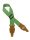 GST-100-LG Gaucho Grass Series guitar strap, hemp with brown suede slips, light green