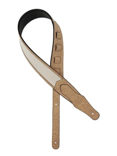 GST-1000 Gaucho Peace Series guitar strap, hemp and cork fine textured