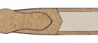 GST-1000 Gaucho Peace Series guitar strap, hemp and cork fine textured