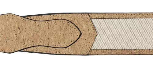 GST-1000 Gaucho Peace Series guitar strap, hemp and cork fine textured