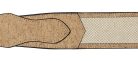 GST-1010 Gaucho Peace Series guitar strap, hemp and cork medium textured