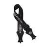 GST-143-BK Gaucho Icon Series guitar strap, deluxe black nylon with faux leather slips, ornament print