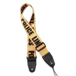   GST-160-PO Gaucho Icon Series guitar strap 'police line - do not cross'