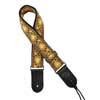 GST-184-07 Gaucho Traditional Series guitar strap, 2 jacquard weave, leather slips, multi colors