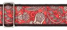 GST-188-16 Gaucho Traditional Series guitar strap, 2 jacquard weave, leather slips, multi colors