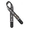 GST-189-02 Gaucho Traditional Series guitar strap, 2 jacquard weave, leather slips, multi colors