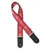 GST-189-04 Gaucho Traditional Series guitar strap, 2 jacquard weave, leather slips, multi colors