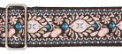 GST-189-05 Gaucho Traditional Series guitar strap, 2 jacquard weave, leather slips, multi colors