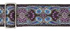 GST-190-01 Gaucho Traditional Series guitar strap, 2 jacquard weave, leather slips, multi colors