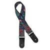 GST-191-02 Gaucho Traditional Series guitar strap, 2 jacquard weave, leather slips, multi colors