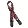 GST-191-03 Gaucho Traditional Series guitar strap, 2 jacquard weave, leather slips, multi colors