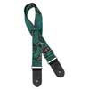 GST-191-04 Gaucho Traditional Series guitar strap, 2 jacquard weave, leather slips, multi colors