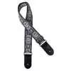 GST-192-01 Gaucho Traditional Series guitar strap, 2 jacquard weave, leather slips, multi colors