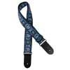 GST-192-02 Gaucho Traditional Series guitar strap, 2 jacquard weave, leather slips, multi colors