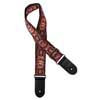 GST-192-03 Gaucho Traditional Series guitar strap, 2 jacquard weave, leather slips, multi colors