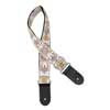 GST-192-08 Gaucho Traditional Series guitar strap, 2 jacquard weave, leather slips, multi colors