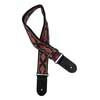 GST-193-01 Gaucho Traditional Series guitar strap, 2 jacquard weave, leather slips, multi colors