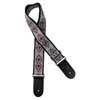 GST-193-05 Gaucho Traditional Series guitar strap, 2 jacquard weave, leather slips, multi colors