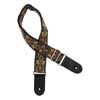 GST-194-04 Gaucho Traditional Series guitar strap, 2 jacquard weave, leather slips, multi colors