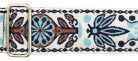 GST-195-01 Gaucho Traditional Series guitar strap, 2 jacquard weave, leather slips, multi colors