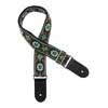 GST-195-03 Gaucho Traditional Series guitar strap, 2 jacquard weave, leather slips, multi colors