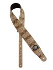 GST-205-BR Gaucho Cobra Series guitar strap, brown snakeskin