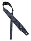 GST-205-BU Gaucho Cobra Series guitar strap, blue snakeskin