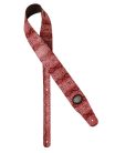 GST-205-PK Gaucho Cobra Series guitar strap, pink snakeskin