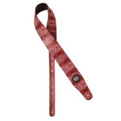 GST-205-PK Gaucho Cobra Series guitar strap, pink snakeskin