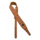 Gaucho GST-240-02 Peace Series китарен ремък – ленена шарка от 70-те, мек велурен гръб, ширина 50 мм, регулиране 90–150 см