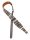 Gaucho GST-240-05 Peace Series Gitarrengurt – Leinen im Jeans-Zickzack, weiche Wildleder-Rückseite, 50 mm breit, 90-150 cm verstellbar
