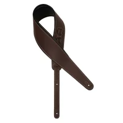   GST-294-DBR Gaucho Biker Series guitar strap, 4 inch wide, dark brown