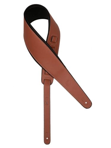 GST-294-LBR Gaucho Biker Series guitar strap, 4 inch wide, light brown