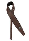 GST-310-DBR Gaucho Padded Series guitar strap, dark brown, black padded back