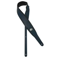   GST-314-BU Gaucho Padded Series guitar strap, black padded back, blue