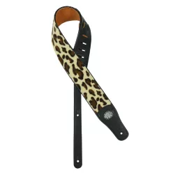   GST-340-LE Gaucho Wildlife Series guitar strap, leopard faux fur