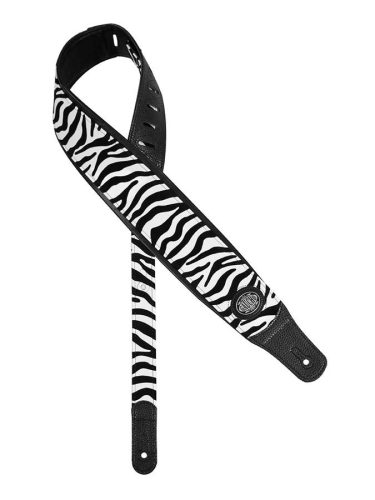 GST-340-ZE Gaucho Wildlife Series guitar strap, zebra short fur