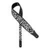 GST-340-ZE Gaucho Wildlife Series guitar strap, zebra short fur