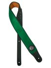 GST-400-GN Gaucho Stylish Series guitar strap, black back, green