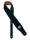 GST-510-BK Gaucho Stylish Deluxe Series guitar strap, natural back, black suede